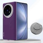 For vivo X Fold5 SULADA Skin Feel Liquid Leather Shockproof Phone Case(Purple)