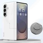 For Samsung Galaxy Z Fold7 5G SULADA Skin Feel Liquid Leather Shockproof Phone Case(White)