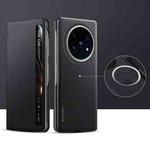 For vivo X Fold5 SULADA Kevlar 600D Texture Smart Window Leather Phone Case(Black)