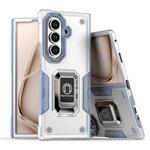 For Samsung Galaxy Z Fold7 Non-slip Shockproof Armor Phone Case with Ring Holder(White)