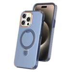 For iPhone 15 Pro Max Colorful 2 in 1 MagSafe Ring Holder Phone Case(Royal Blue)