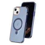 For iPhone 15 Plus Colorful 2 in 1 MagSafe Ring Holder Phone Case(Royal Blue)
