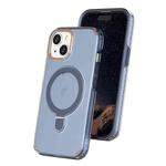 For iPhone 15 Colorful 2 in 1 MagSafe Ring Holder Phone Case(Royal Blue)