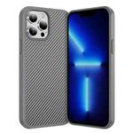 For iPhone 13 Pro Max Carbon Fiber Texture Skin-feel MagSafe Phone Case(Grey)
