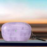 For Sony WF-1000XM5 Candy Color Crocodile Texture Earphone Protective Case(Purple)