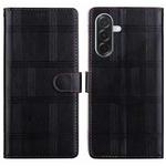 For Samsung Galaxy A36 5G / A56 5G Embossed Checkered Leather Phone Case(Black)