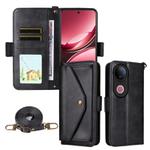 For vivo V50 5G Global / V50e Multi-card Slots Crossbody Cowhide Leather Phone Case(Black)