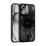 For iPhone 13 Pro Max ABEEL Ice Fox Series Magsafe Heat Sink Cooling Phone Case(Black)