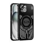 For iPhone 14 ABEEL Ice Fox Series Magsafe Heat Sink Cooling Phone Case(Black)