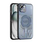 For iPhone 14 ABEEL Ice Fox Series Magsafe Heat Sink Cooling Phone Case(Blue)