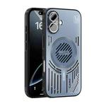 For iPhone 16 ABEEL Ice Fox Series Magsafe Heat Sink Cooling Phone Case(Blue)