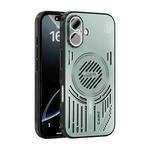 For iPhone 16 ABEEL Ice Fox Series Magsafe Heat Sink Cooling Phone Case(Light Green)