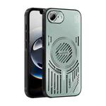 For iPhone 16e ABEEL Ice Fox Series Magsafe Heat Sink Cooling Phone Case(Light Green)