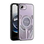 For iPhone 16e ABEEL Ice Fox Series Magsafe Heat Sink Cooling Phone Case(Pink Purple)