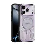 For iPhone 17 Pro ABEEL Ice Fox Series Magsafe Heat Sink Cooling Phone Case(Pink Purple)