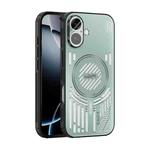 For iPhone 17 ABEEL Ice Fox Series Magsafe Heat Sink Cooling Phone Case(Light Green)