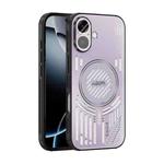 For iPhone 17 ABEEL Ice Fox Series Magsafe Heat Sink Cooling Phone Case(Pink Purple)