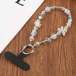 Starry Sky Bead Chain Phone Anti-lost Short Lanyard(Blue)