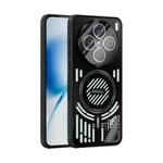 For vivo X200s ABEEL Ice Fox Series Magsafe Heat Sink Cooling Phone Case(Black)