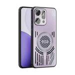 For OPPO Reno 14 Pro Global ABEEL Ice Fox Series Magsafe Heat Sink Cooling Phone Case(Pink Purple)