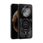 For Huawei Mate 70 ABEEL Ice Fox Series Magsafe Heat Sink Cooling Phone Case(Black)