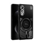 For Samsung Galaxy S25 Edge 5G ABEEL Ice Fox Series Magsafe Heat Sink Cooling Phone Case(Black)