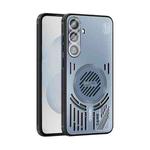 For Samsung Galaxy S25+ 5G ABEEL Ice Fox Series Magsafe Heat Sink Cooling Phone Case(Blue)