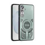For Samsung Galaxy S25+ 5G ABEEL Ice Fox Series Magsafe Heat Sink Cooling Phone Case(Light Green)