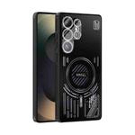 For Samsung Galaxy S25 Ultra 5G ABEEL Ice Fox Series Magsafe Heat Sink Cooling Phone Case(Black)