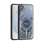 For Samsung Galaxy S25 5G ABEEL Ice Fox Series Magsafe Heat Sink Cooling Phone Case(Blue)