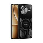 For Redmi K80 ABEEL Ice Fox Series Magsafe Heat Sink Cooling Phone Case(Black)