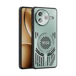 For Redmi K80 ABEEL Ice Fox Series Magsafe Heat Sink Cooling Phone Case(Light Green)