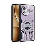 For Redmi K80 ABEEL Ice Fox Series Magsafe Heat Sink Cooling Phone Case(Pink Purple)