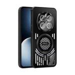 For Honor Magic7 Pro ABEEL Ice Fox Series Magsafe Heat Sink Cooling Phone Case(Black)