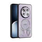 For Honor Magic7 Pro ABEEL Ice Fox Series Magsafe Heat Sink Cooling Phone Case(Pink Purple)