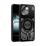 For OnePlus 13T ABEEL Ice Fox Series Magsafe Heat Sink Cooling Phone Case(Black)