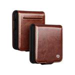For Samsung Galaxy Z Flip7 5G QIALINO Genuine Leather Phone Case(Brown)