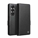 For Samsung Galaxy Z Fold7 5G QIALINO Classics 3rd Genuine Leather Phone Case(Black)