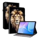 For Infinix Xpad 20 Crystal Texture Colored Drawing Leather Tablet Case(Lion Head)