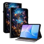 For Infinix Xpad 20 Crystal Texture Colored Drawing Leather Tablet Case(Little Lantern Flowers)