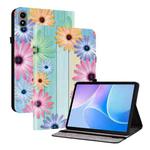 For Infinix Xpad 20 Crystal Texture Colored Drawing Leather Tablet Case(Sunflowers)