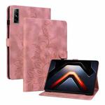 For Infinix Xpad GT Lily Embossed Leather Tablet Case(Pink)