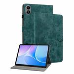 For Infinix Xpad 20 Tiger Pattern Flip Leather Tablet Case(Dark Green)