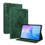 For Infinix Xpad 20 Butterfly Flower Embossed Leather Tablet Case(Green)