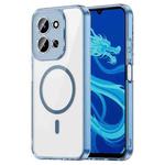 For Redmi 15C 4G 173.1mm PC Hybrid TPU Airbag Shockproof MagSafe Phone Case(Transparent Blue)