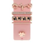 Smart Watch Band Decorative Ring Metal Accessories(Dog Paw Heart)
