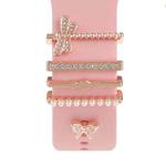 Smart Watch Band Decorative Ring Metal Accessories(Dragonfly Butterfly)