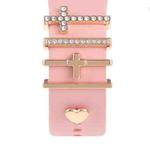 Smart Watch Band Decorative Ring Metal Accessories(Cross Heart)