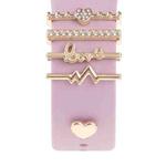 Smart Watch Band Decorative Ring Metal Accessories(Heartbeat)