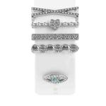 Smart Watch Band Decorative Ring Metal Accessories(Silver Heart Eyes)
